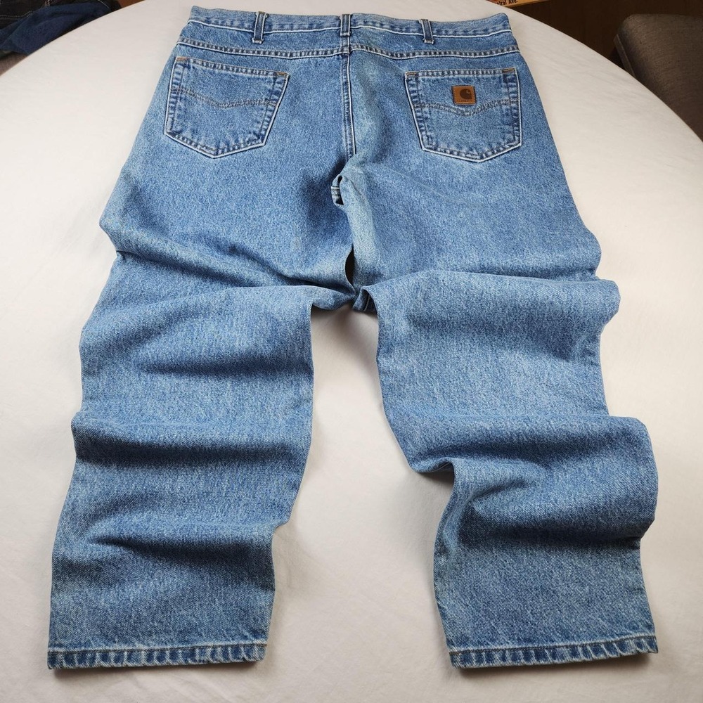 Carhartt B17-STW Mens Blue Denim Relaxed Fit Jeans 40x32 Vintage Y2K Baggy